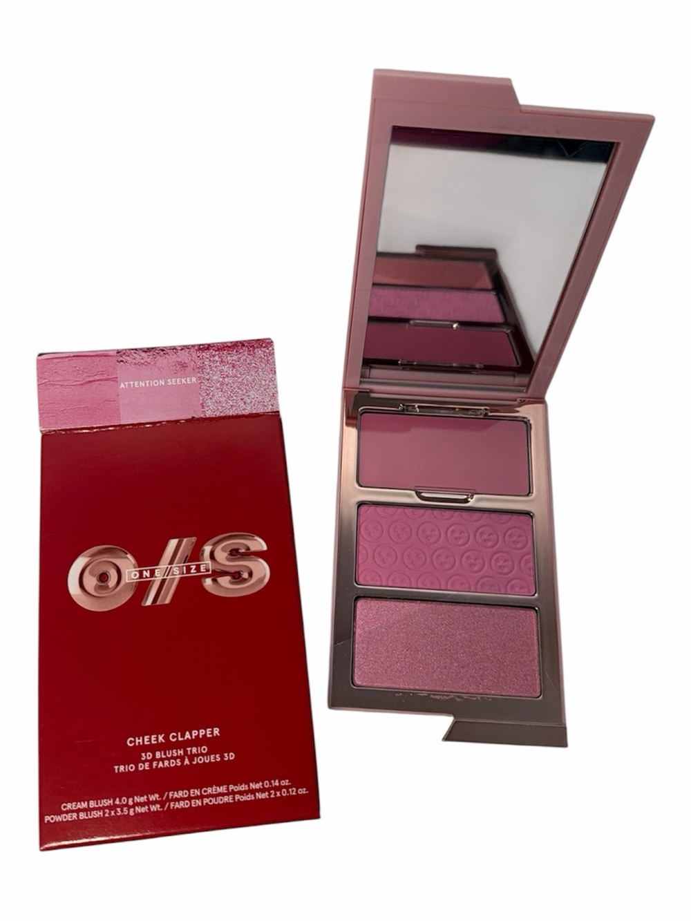 ONE/SIZE Cheek Clapper 3D Blush Trio in Attention Seeker